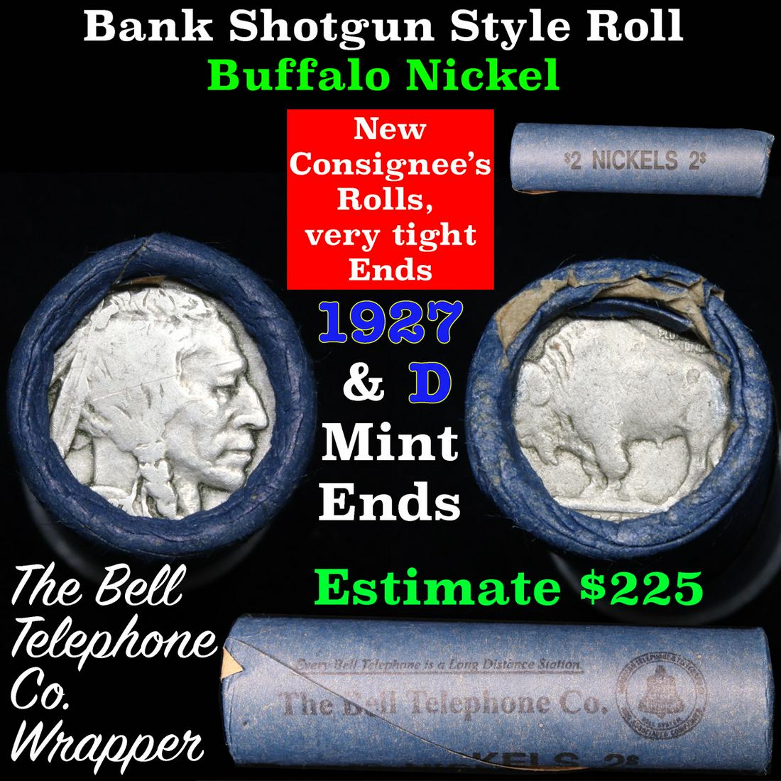 Buffalo Nickel Shotgun Roll in Old Bank Style 'Bell (1 of 5)