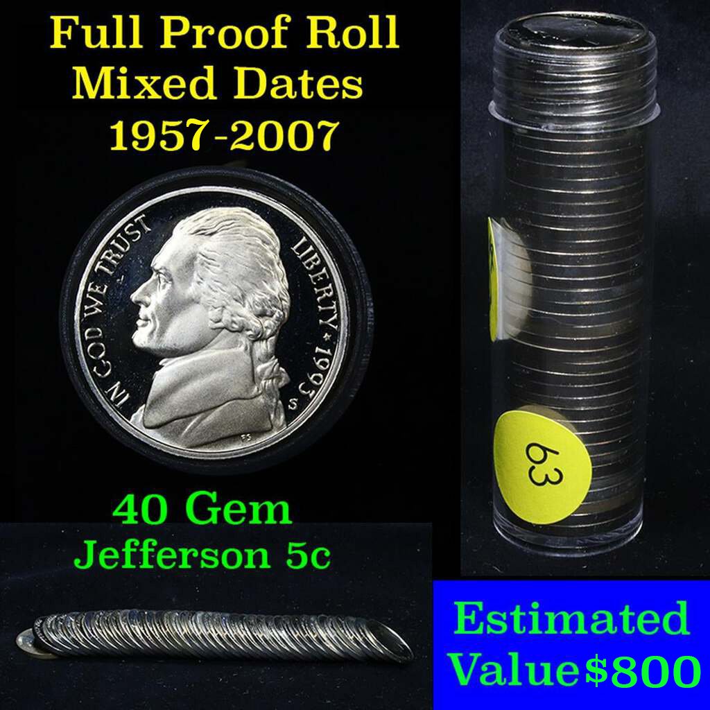 ***Auction Highlight*** Proof Mixed Jefferson nickel 5c (1 of 4)