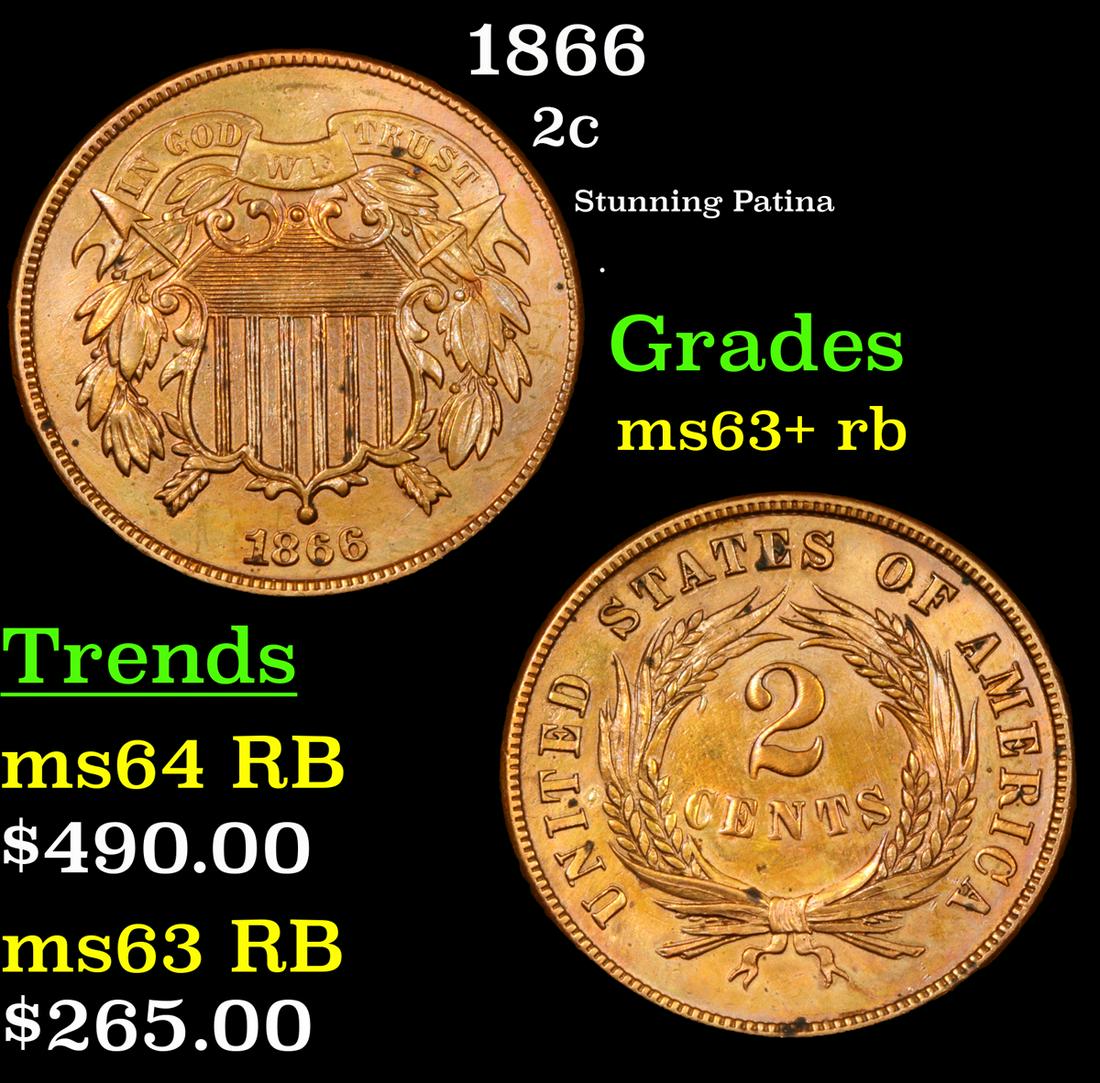 1866 2c Grades Select+ Unc RB (1 of 3)