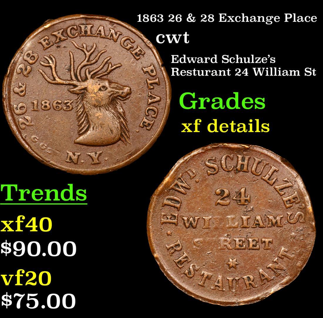1863 26 & 28 Exchange Place cwt Grades xf details (1 of 3)