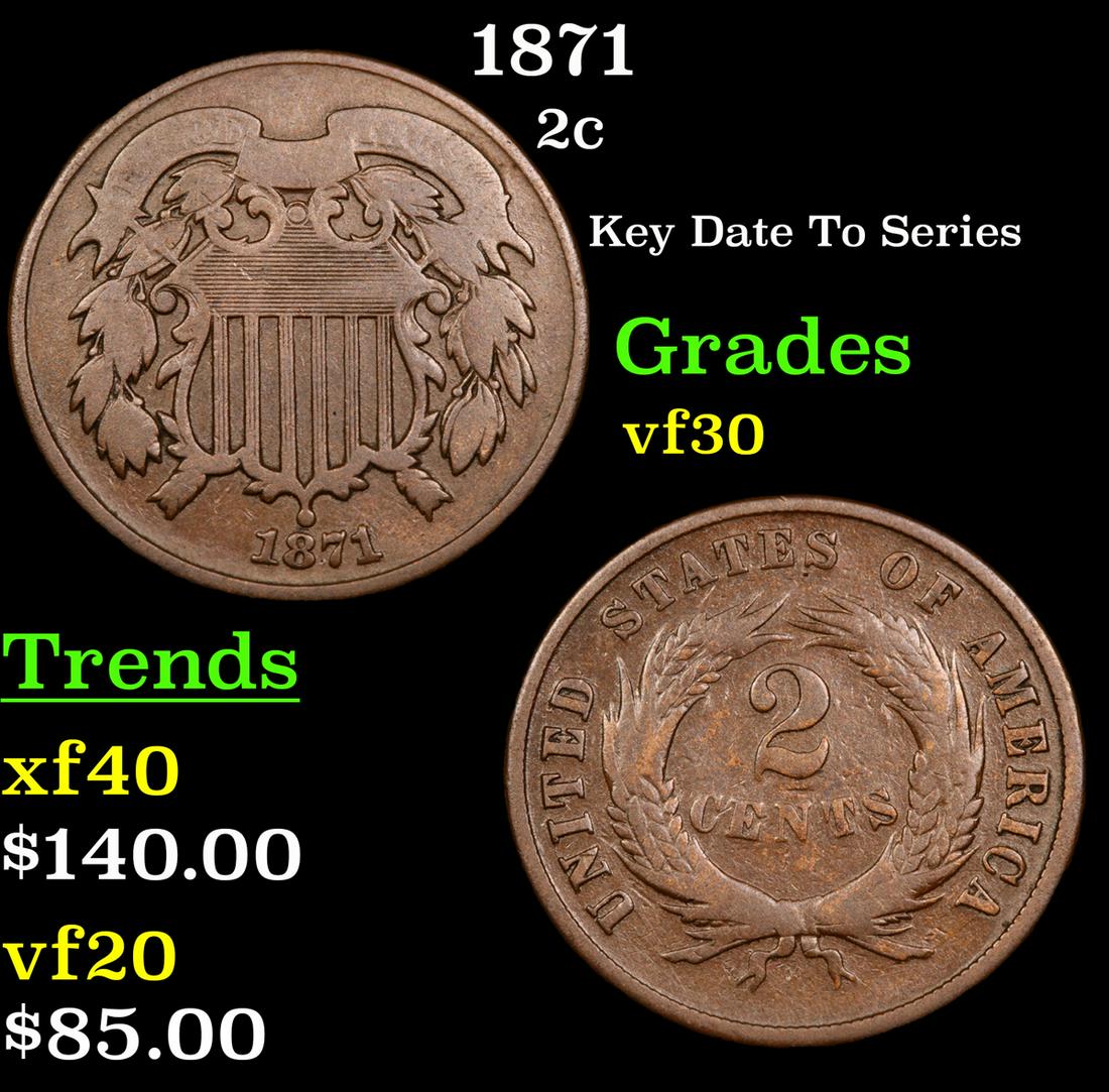 1871 2c Grades vf++ (1 of 3)