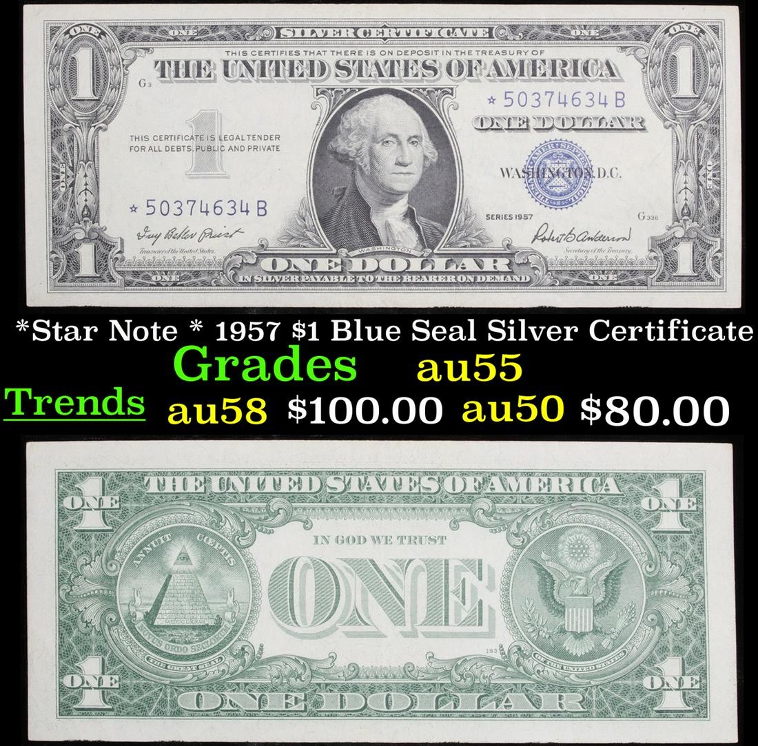 *Star Note * 1957 $1 Blue Seal Silver Certificate (1 of 3)