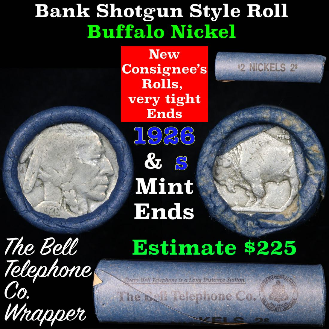 Buffalo Nickel Shotgun Roll in Old Bank Style 'Bell (1 of 5)