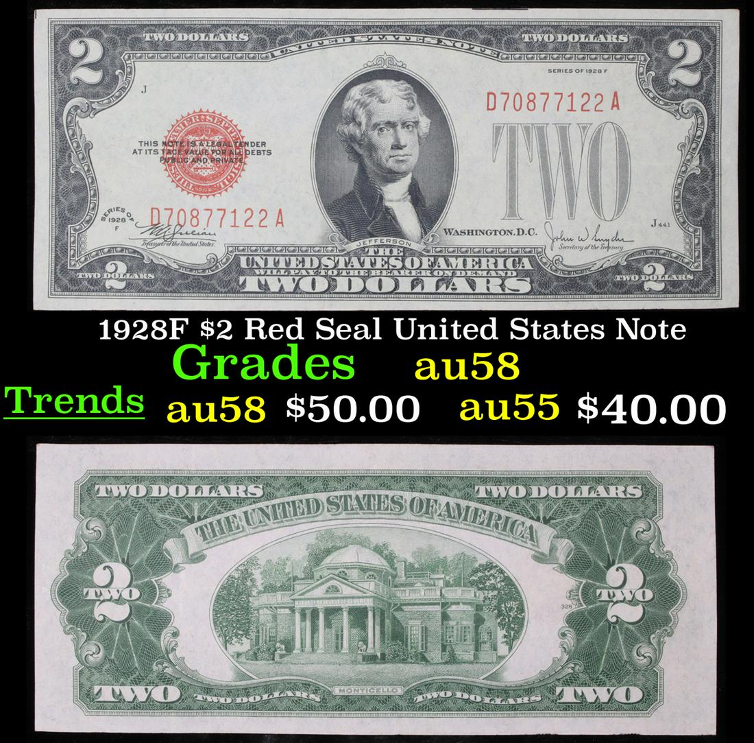 1928F $2 Red Seal United States Note Grades Choice (1 of 3)