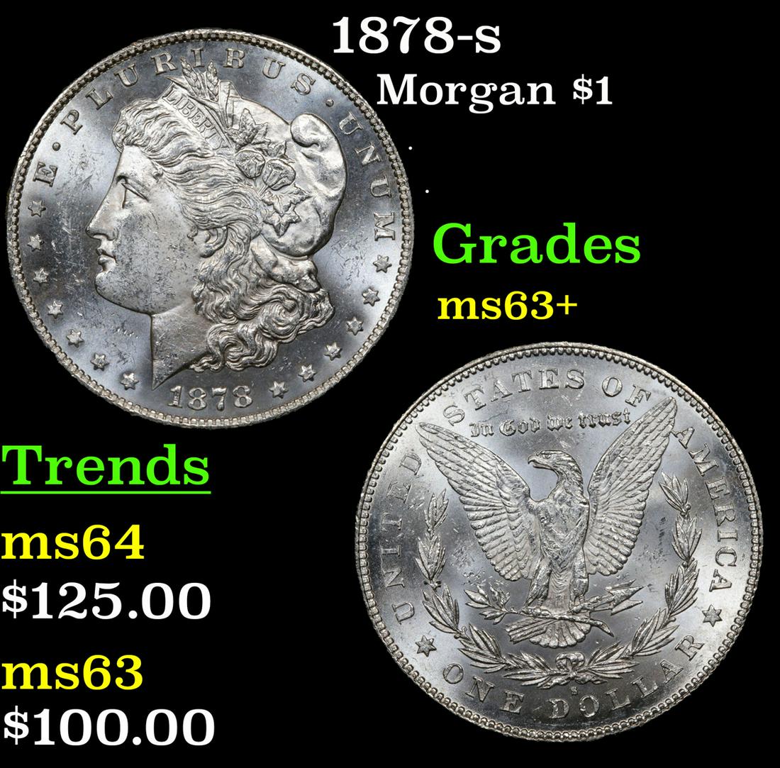 1878-s Morgan $1 Grades Select+ Unc (1 of 3)