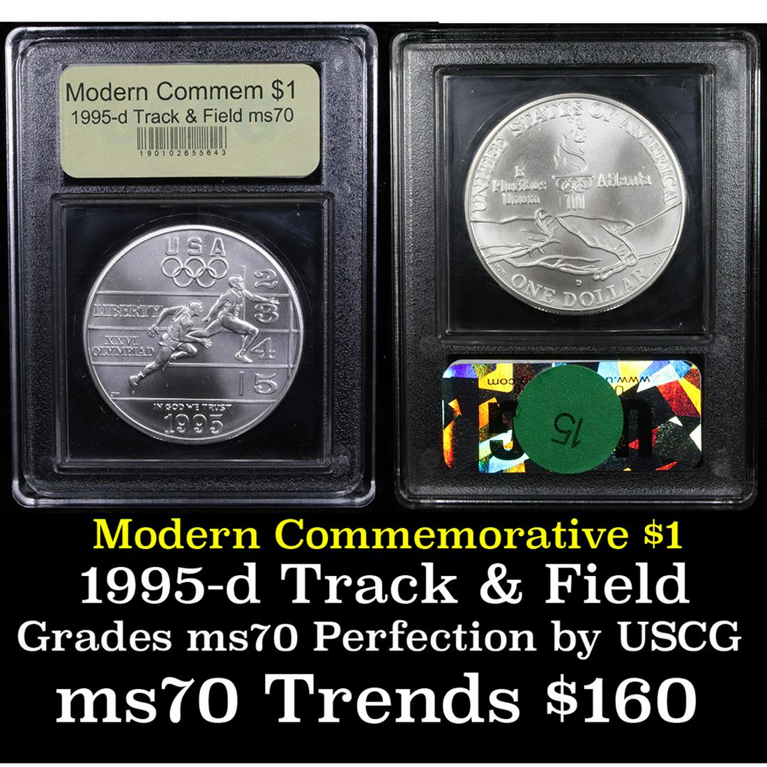 1995-d Olympics Track & Field Modern Commem Dollar $1 (1 of 3)