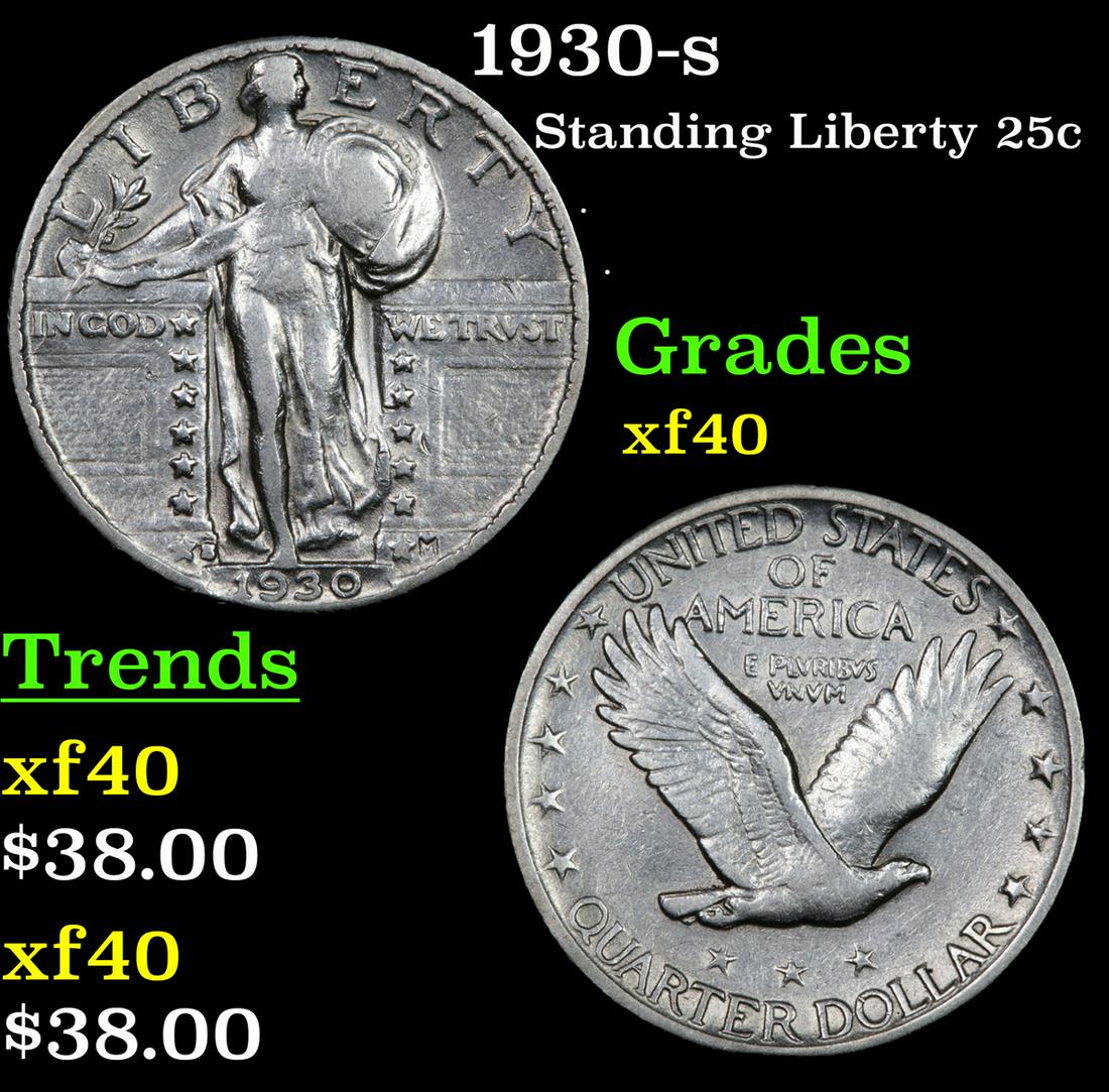 1930-s Standing Liberty 25c Grades xf (1 of 3)