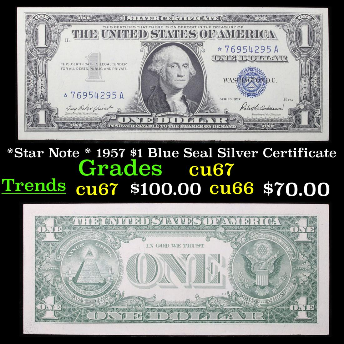 *Star Note * 1957 $1 Blue Seal Silver Certificate (1 of 3)