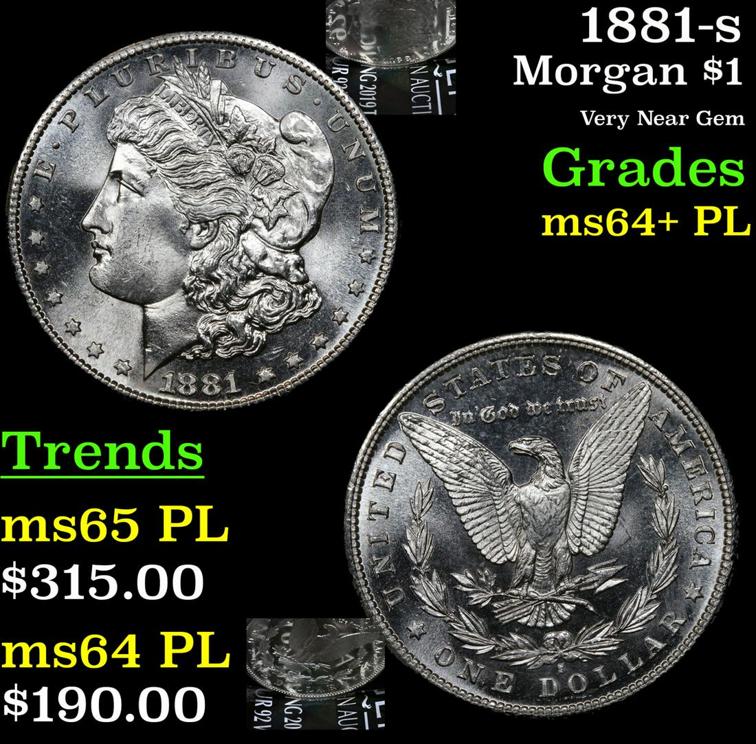 1881-s Morgan $1 Grades Choice Unc+ PL (1 of 7)