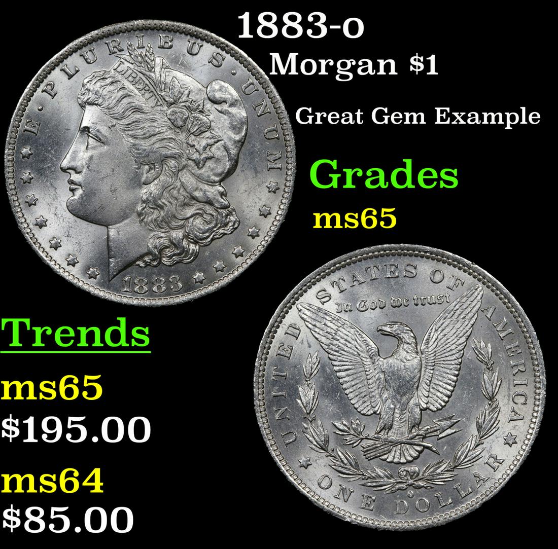 1883-o Morgan $1 Grades GEM Unc (1 of 3)