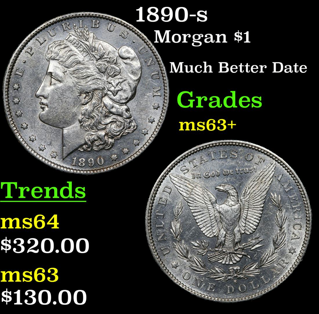 1890-s Morgan $1 Grades Select+ Unc (1 of 3)