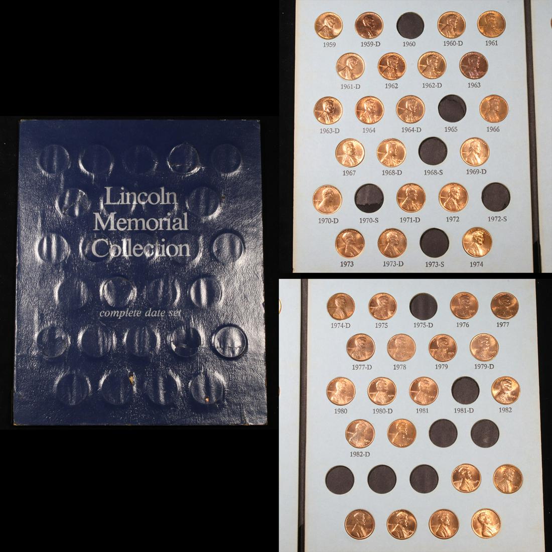 Near Complete Lincoln Cent Book 1959-1983 41 Coins (1 of 4)