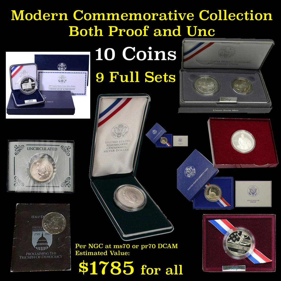 Group of 9 United States Mint Commemeratives (1 of 14)