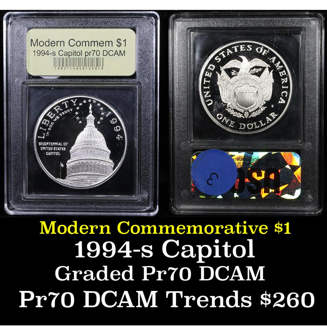 Proof 1994-S Capitol Modern Commem Dollar $1 Graded (1 of 3)