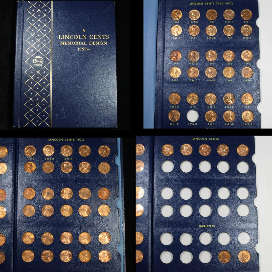 Partial Lincoln Cent Book 1959-1989 66 Coins (1 of 5)