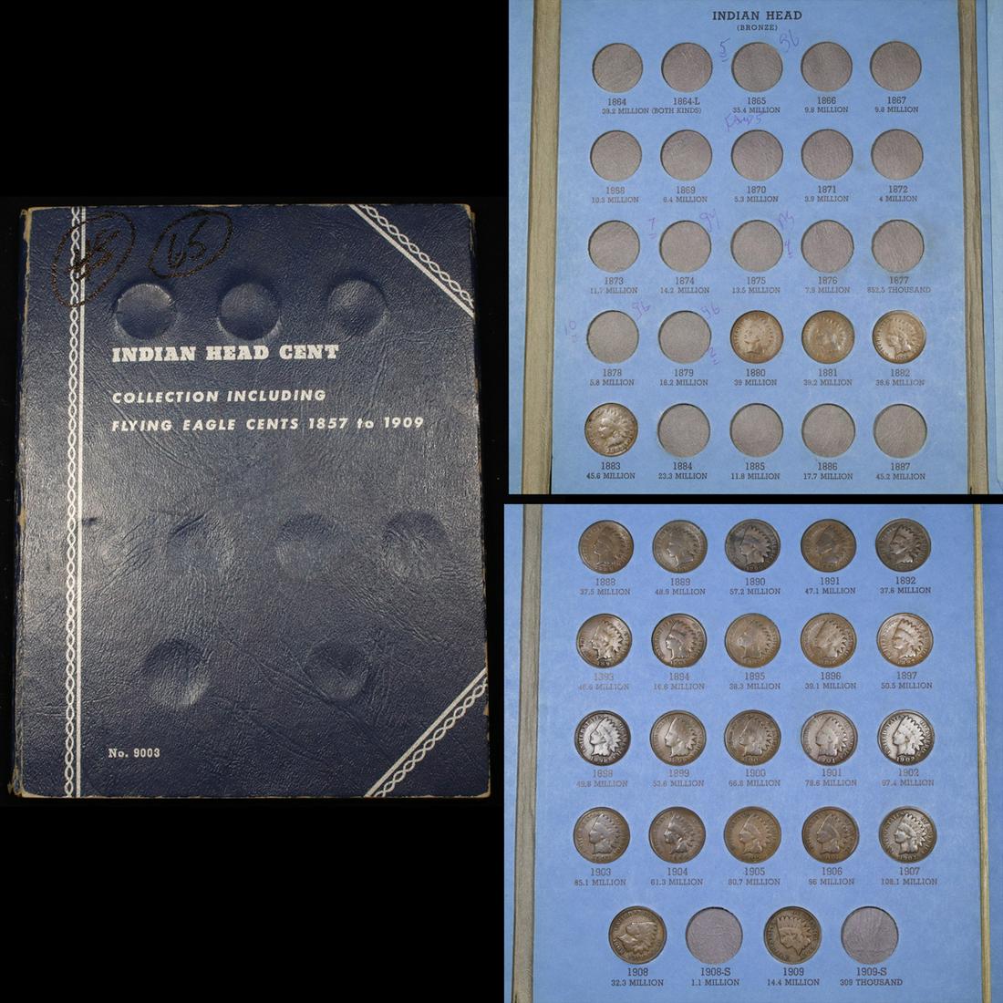 Partial Indian Cent Book 1880-1909 26 Coins (1 of 4)