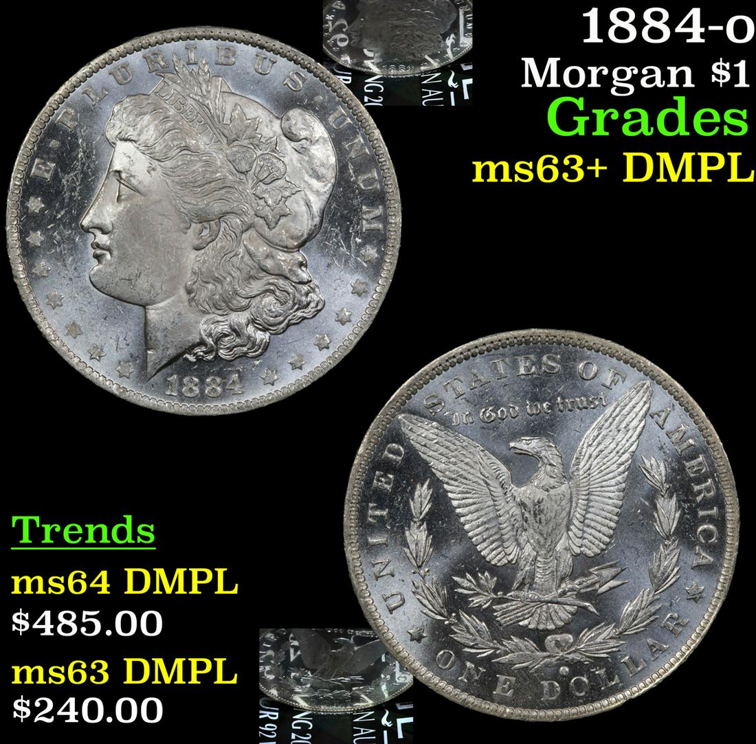 1884-o Morgan Dollar $1 Grades Select Unc+ DMPL (1 of 7)