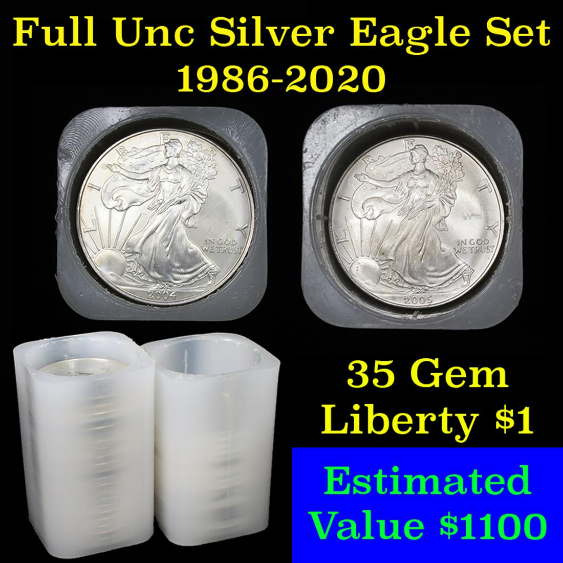 ***Auction Highlight*** Roll of Silver Eagle $1 (1 of 4)