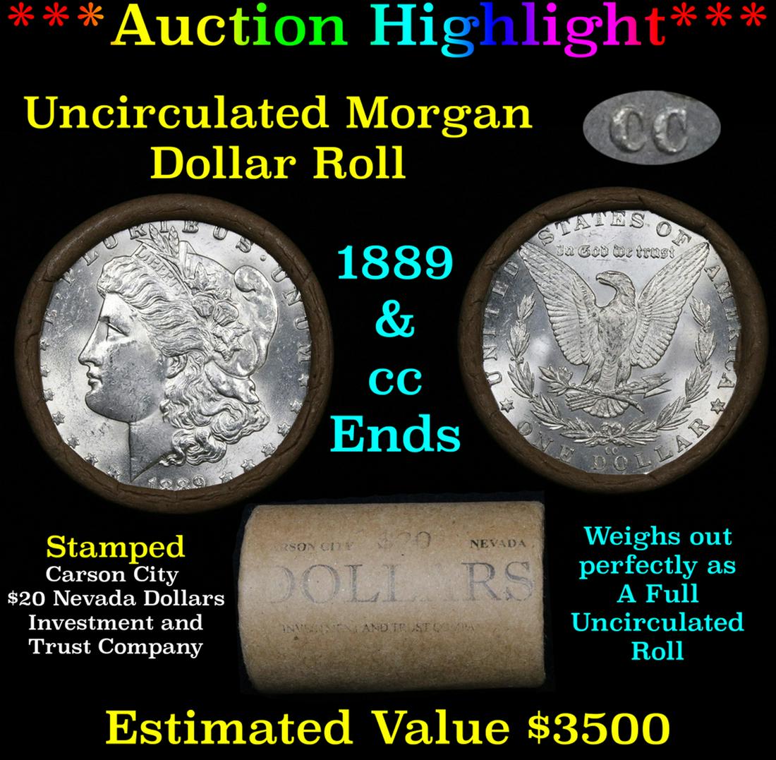 ***Auction Highlight*** 1889 & CC Uncirculated Morgan (1 of 4)