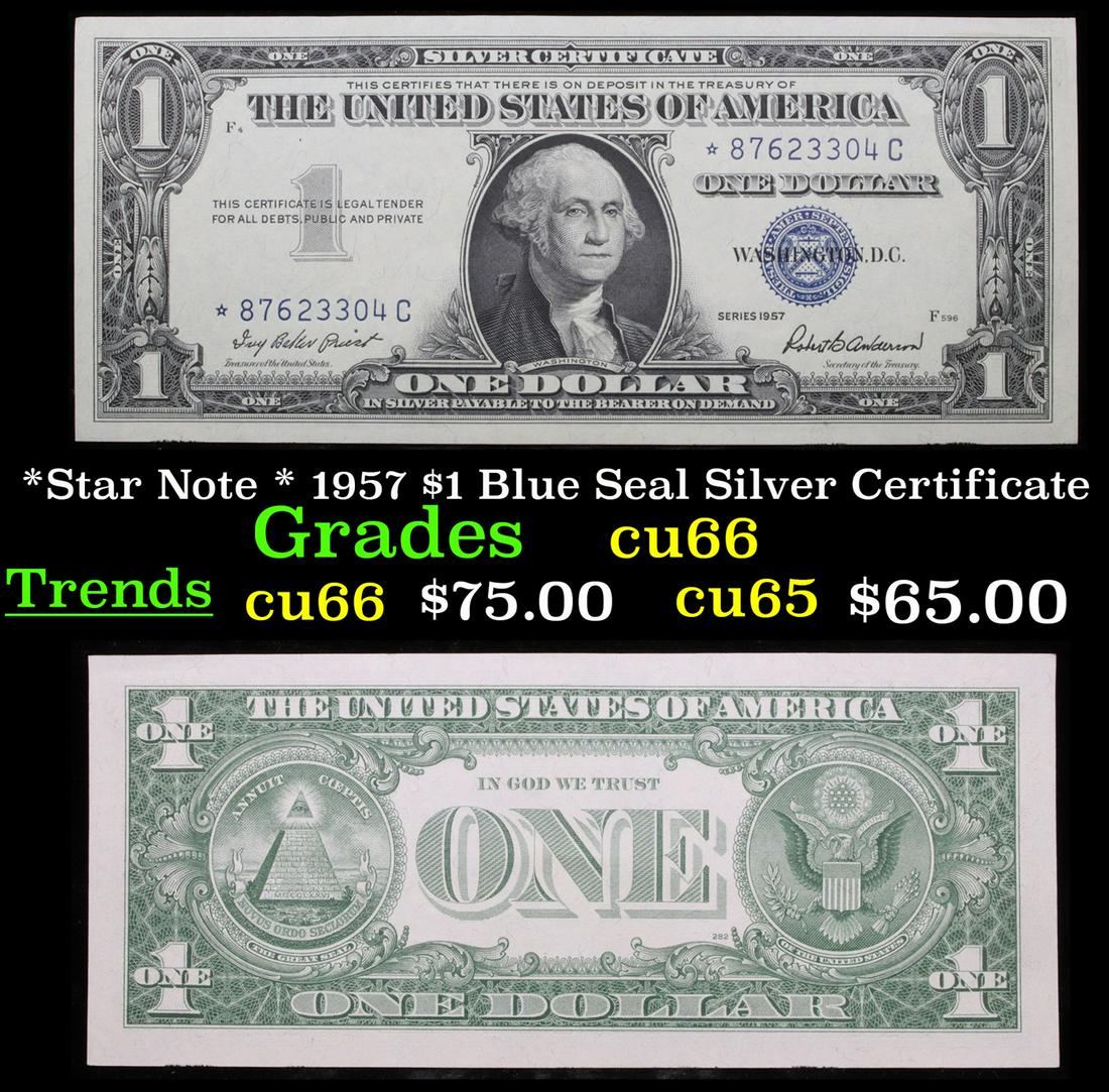 *Star Note * 1957 $1 Blue Seal Silver Certificate (1 of 3)