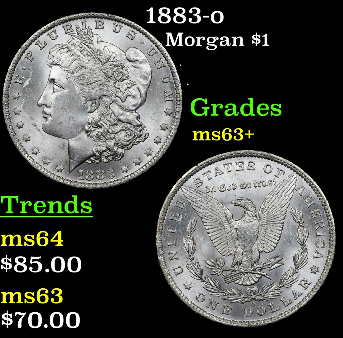 1883-o Morgan $1 Grades Select+ Unc (1 of 3)