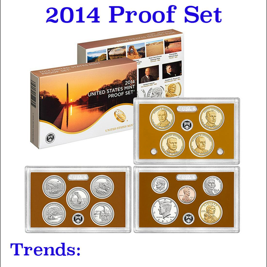 2014 United States Mint Proof Set - 14 Pieces! Grades (1 of 1)