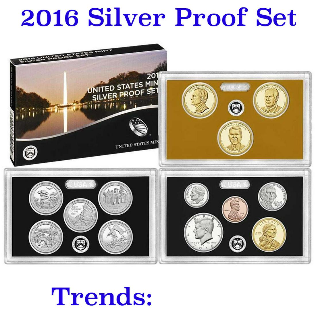 2016 United States Mint Silver Proof Set - 13 pc set, (1 of 1)