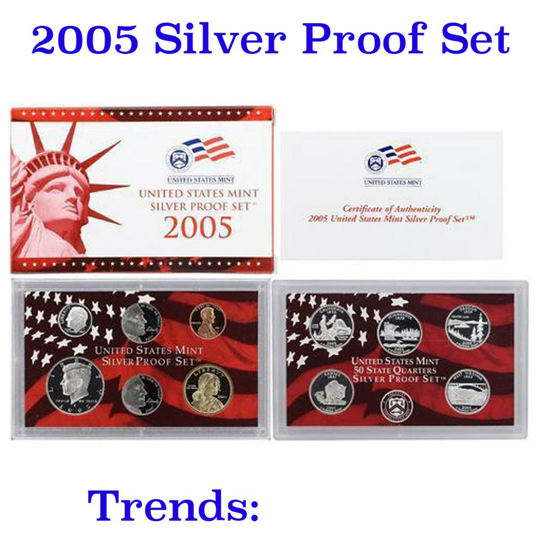 2005 United States Silver Proof Set - 11 pc set, about (1 of 1)