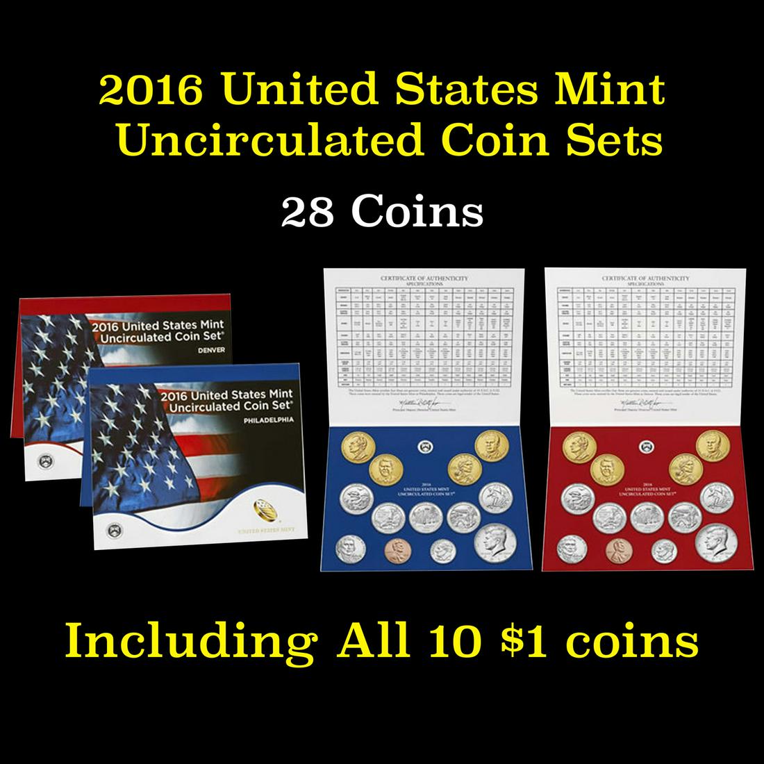 2016 United States Mint Uncirculated Coin Set 26 coins (1 of 1)