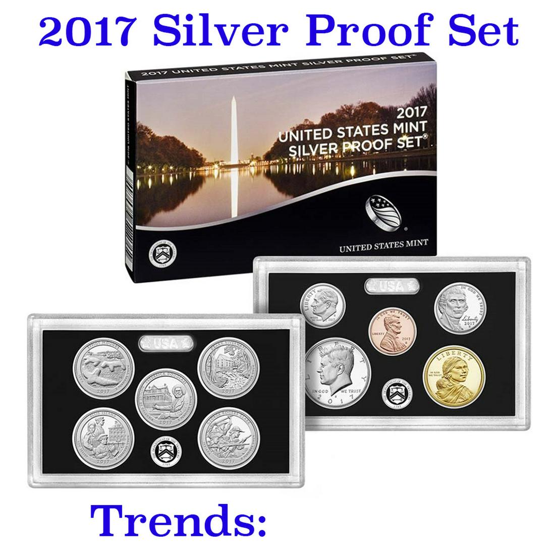 2017 United States Mint Silver Proof Set - 10 pc set, (1 of 1)