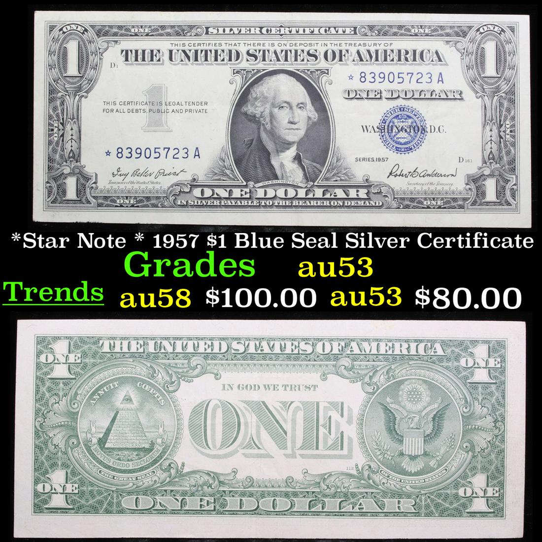 *Star Note * 1957 $1 Blue Seal Silver Certificate (1 of 3)