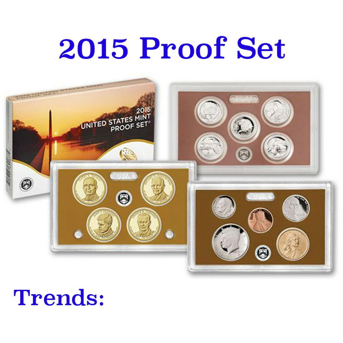 2015 United States Mint Proof Set - 14 Pieces! Grades (1 of 1)
