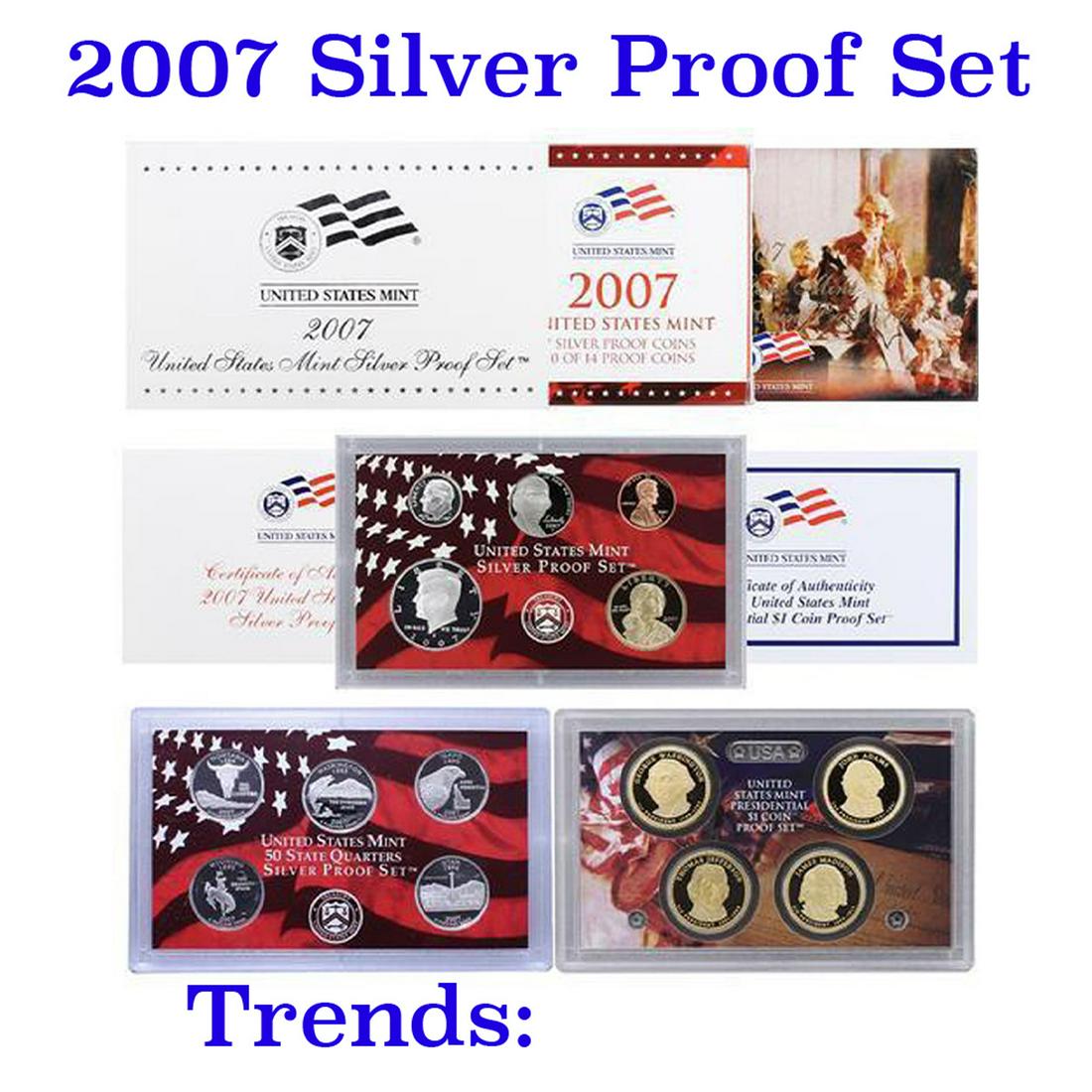 2007 United States Mint Silver Proof Set - 14 Piece (1 of 1)