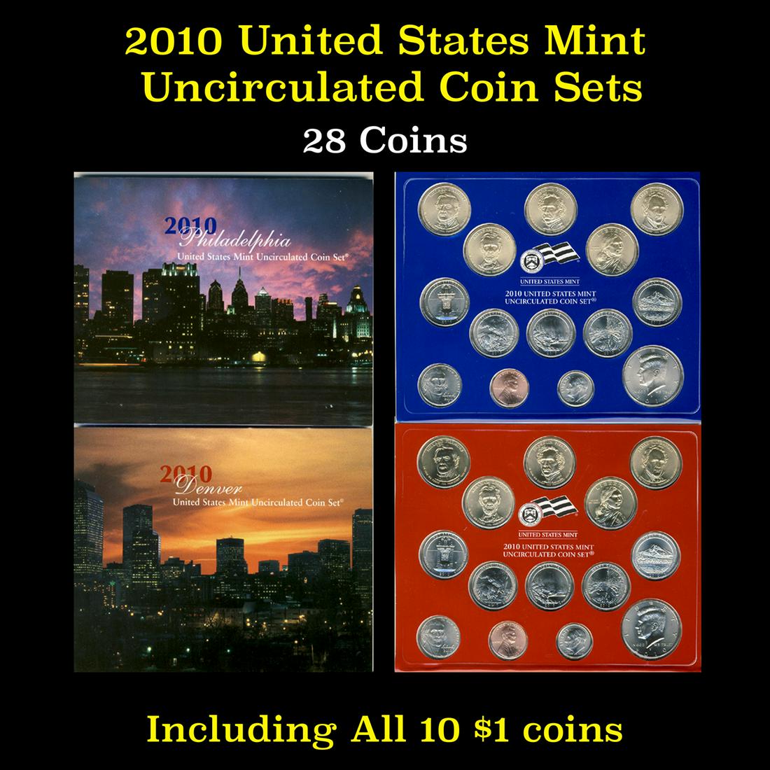 2010 United States Mint Uncirculated Coin Set 28 coins (1 of 3)