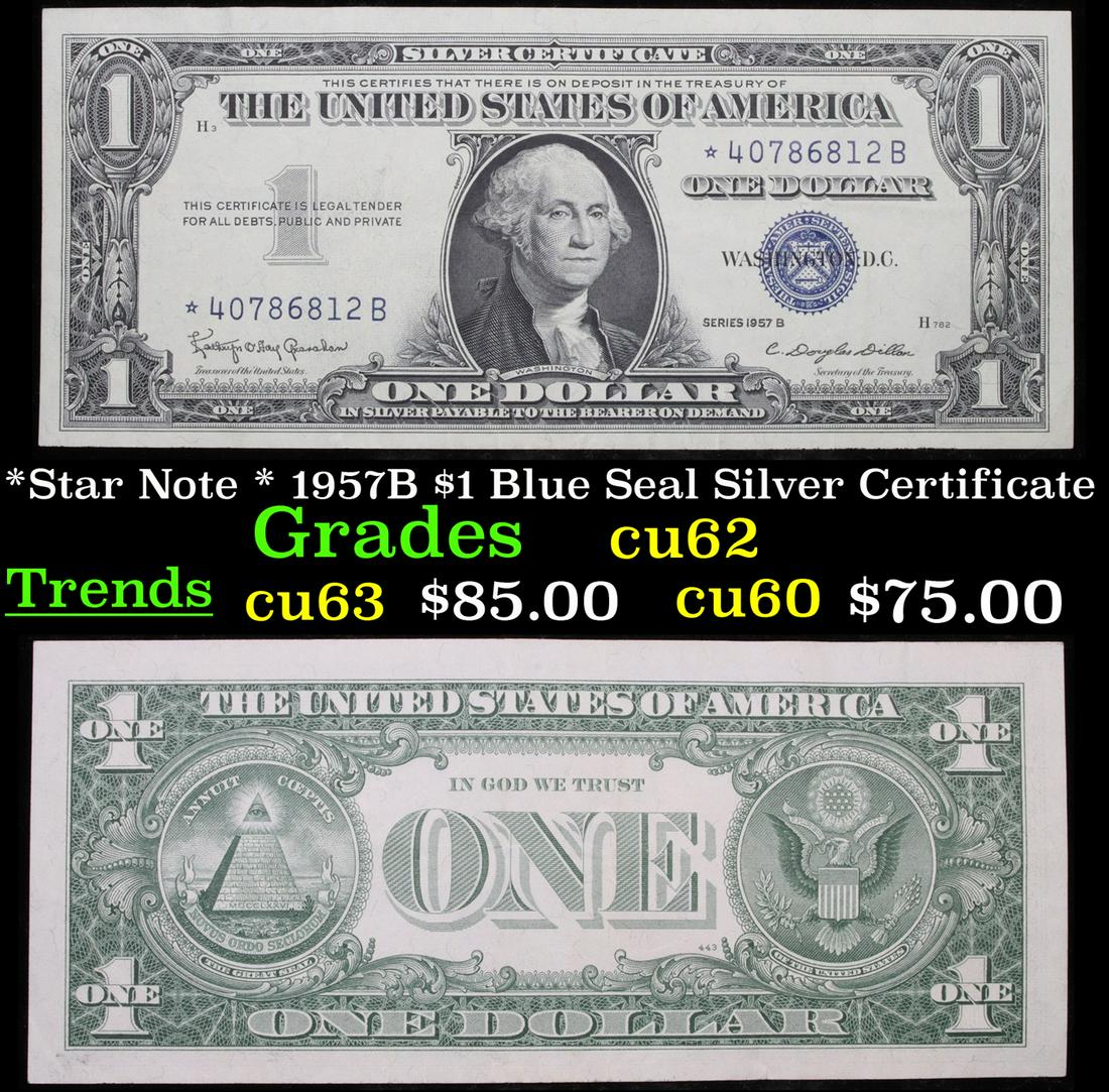 *Star Note * 1957B $1 Blue Seal Silver Certificate (1 of 3)
