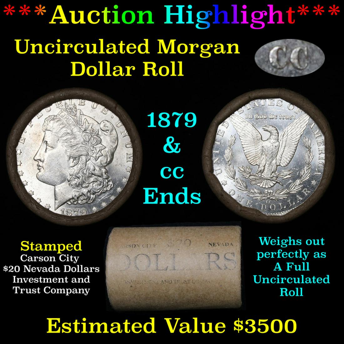***Auction Highlight*** 1879 & CC Uncirculated Morgan (1 of 4)