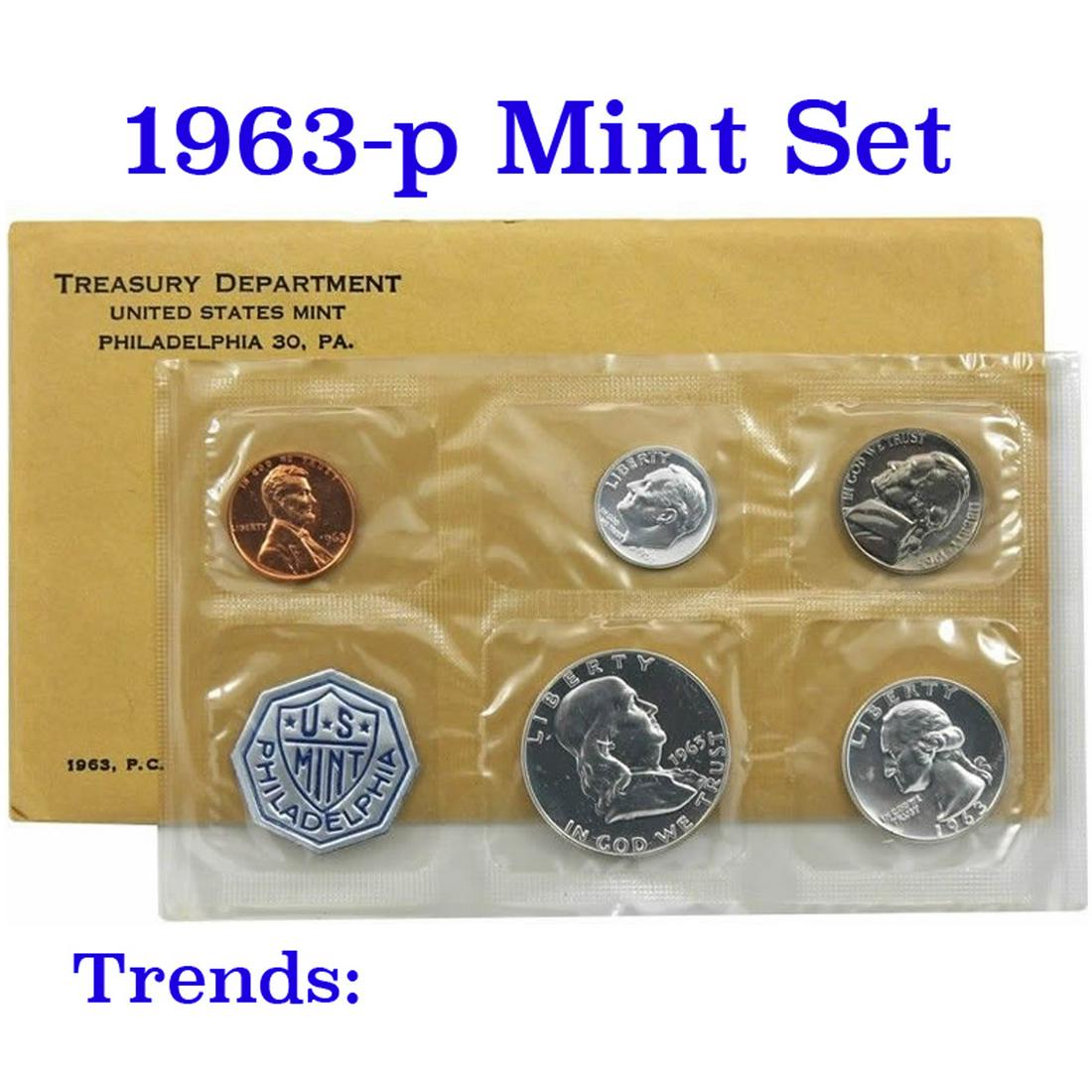 1963 Mint Set and includes 10 coins (1 of 1)