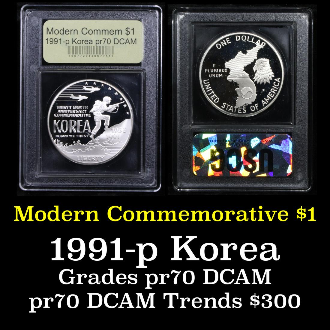Proof ***Auction Highlight*** 1991-P Korean War Modern (1 of 3)