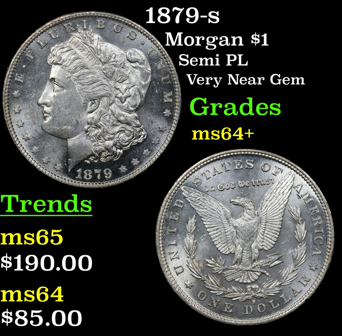 1879-s Morgan $1 Grades Choice+ Unc (1 of 3)