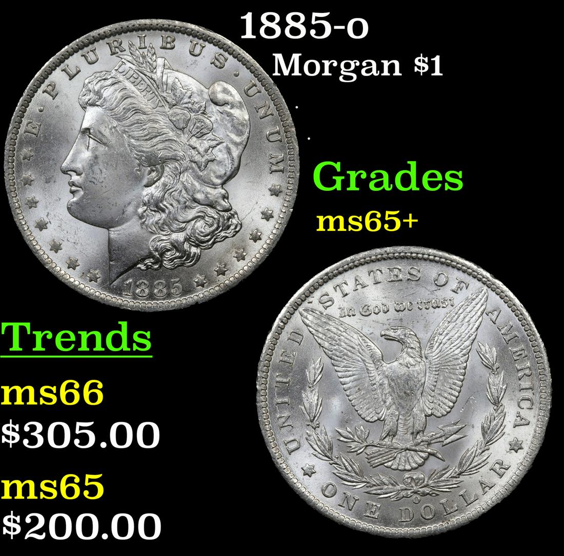 1885-o Morgan $1 Grades GEM+ Unc (1 of 3)