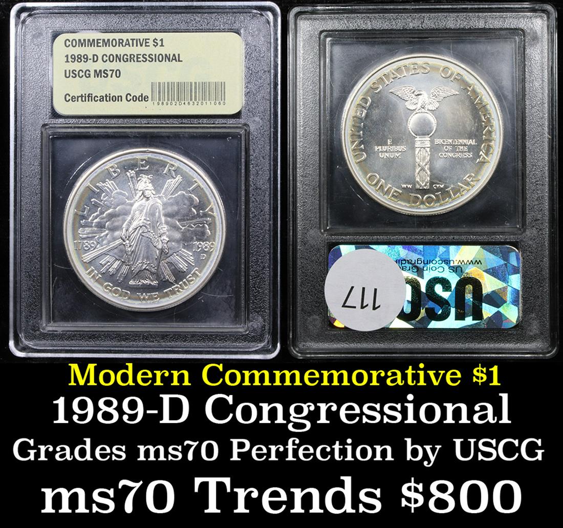 ***Auction Highlight*** 1989-d Congress Modern Commem (1 of 3)
