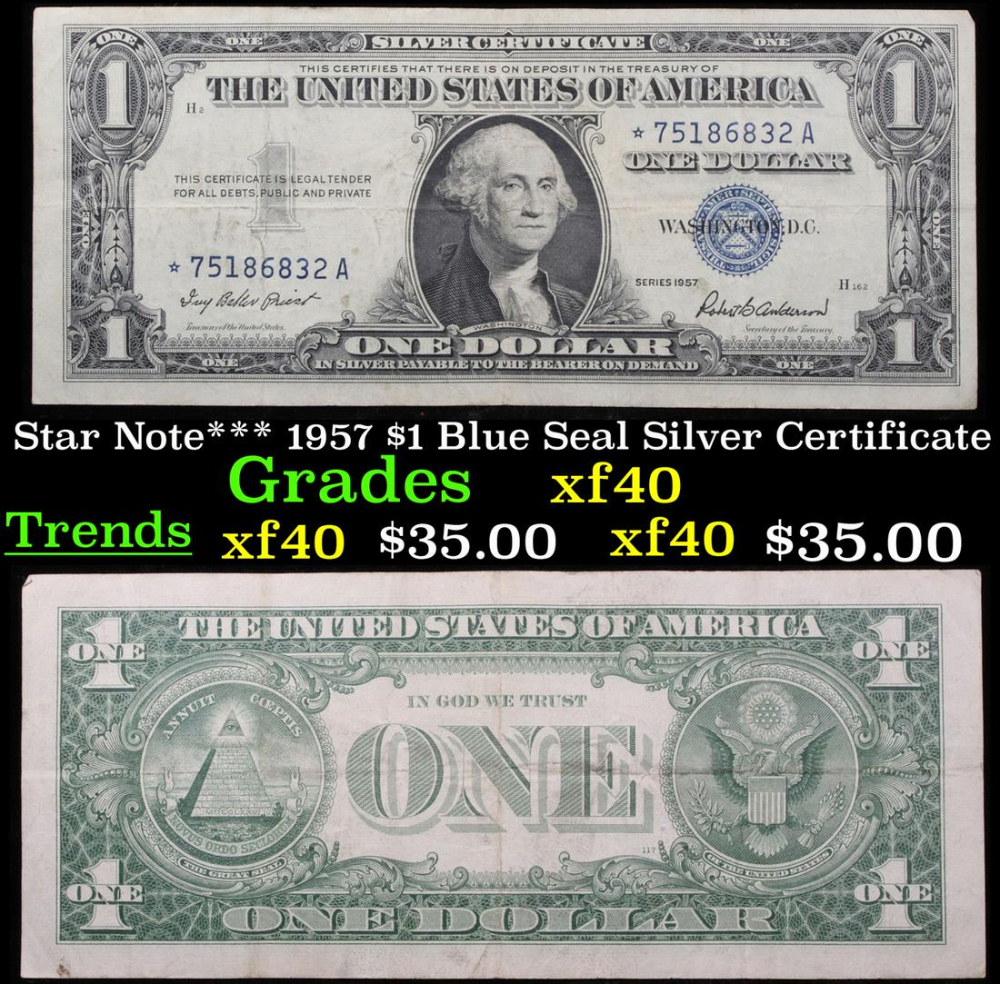 Star Note*** 1957 $1 Blue Seal Silver Certificate (1 of 3)