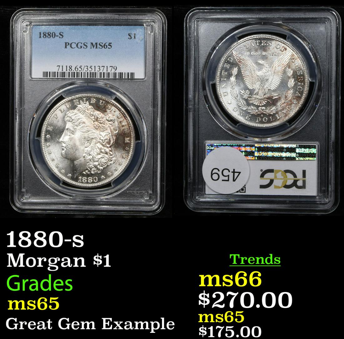 1880-s Morgan $1 Graded ms65 (1 of 3)