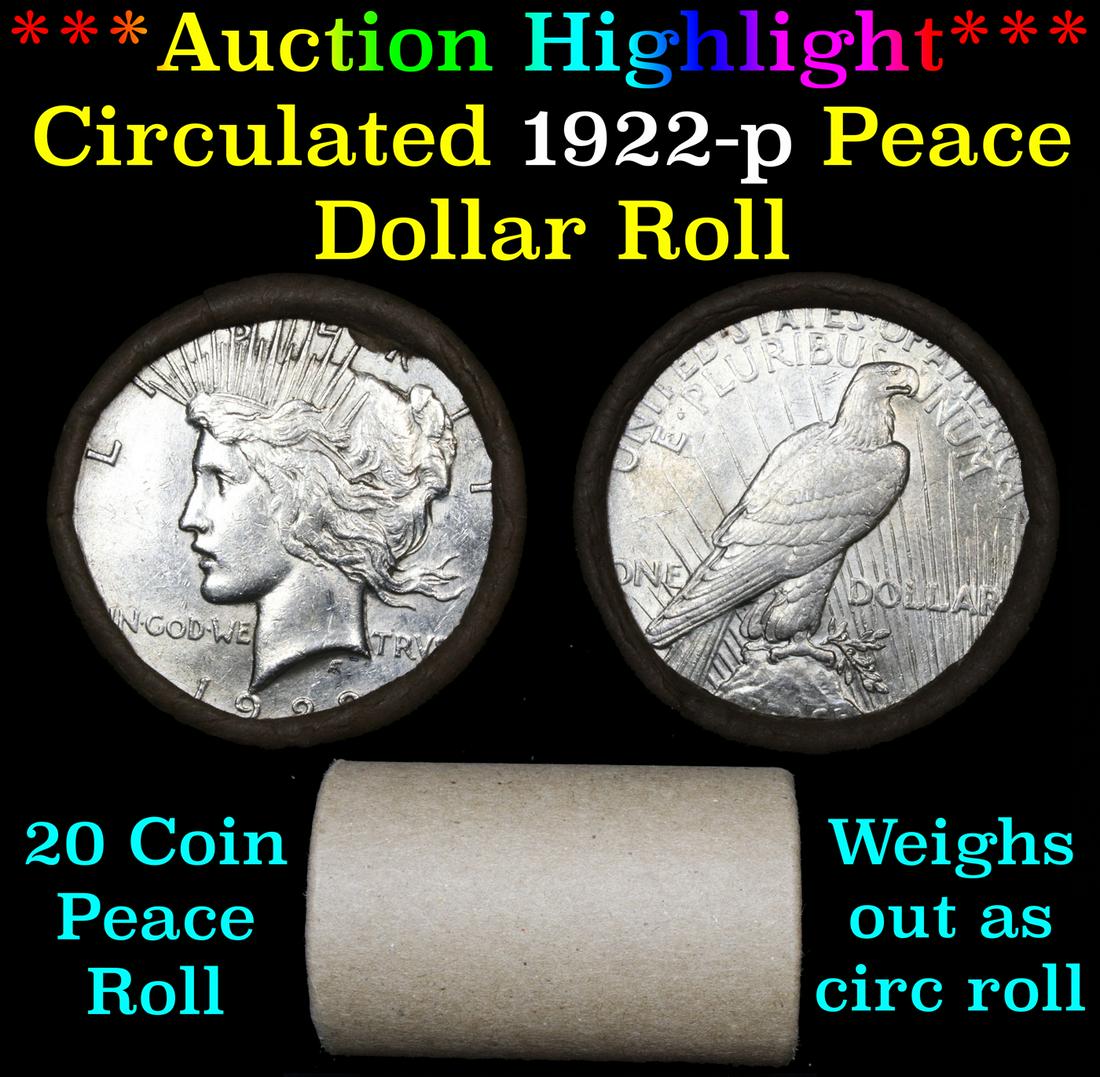 ***Auction Highlight*** Full solid date 1922-p Peace si (1 of 4)