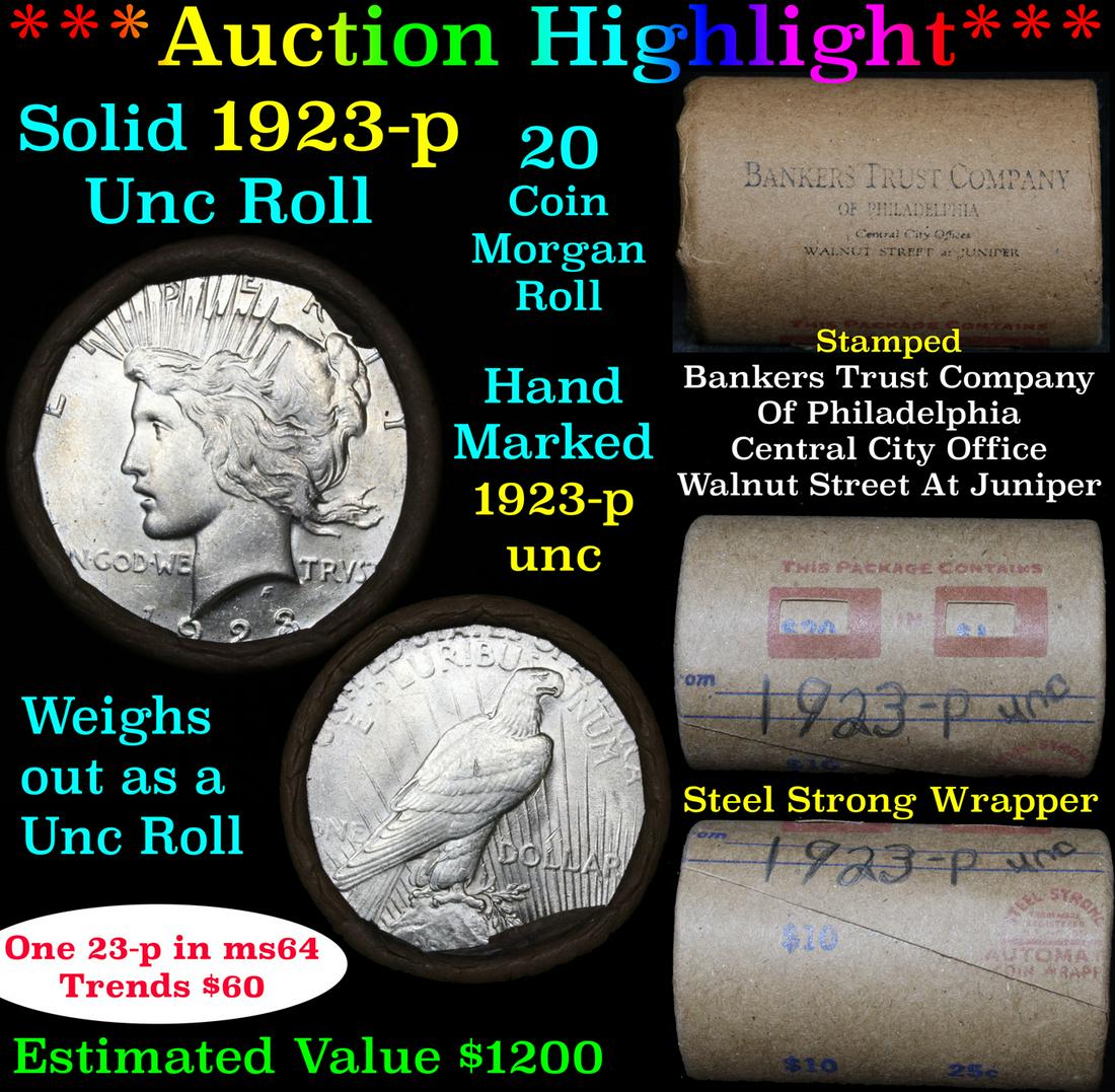 ***Auction Highlight*** 1923-p Uncirculated Peace (1 of 6)