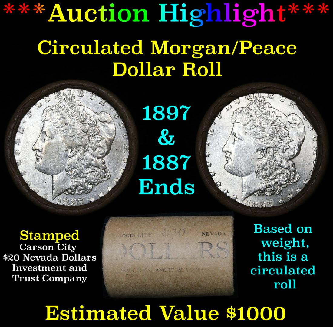 ***Auction Highlight*** Full Morgan/Peace silver dollar (1 of 4)
