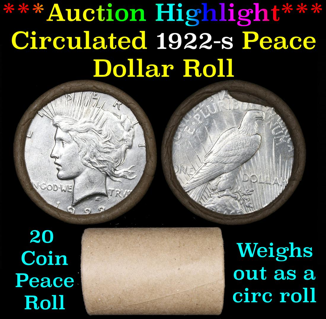 ***Auction Highlight*** Full solid date 1922-s Peace (1 of 4)