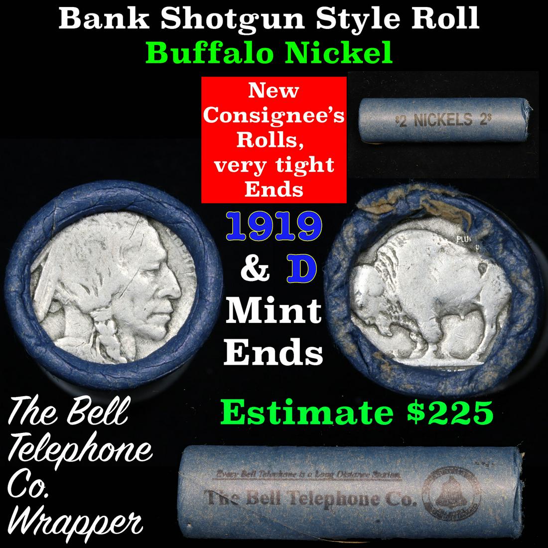 Buffalo Nickel Shotgun Roll in Old Bank Style 'Bell (1 of 5)
