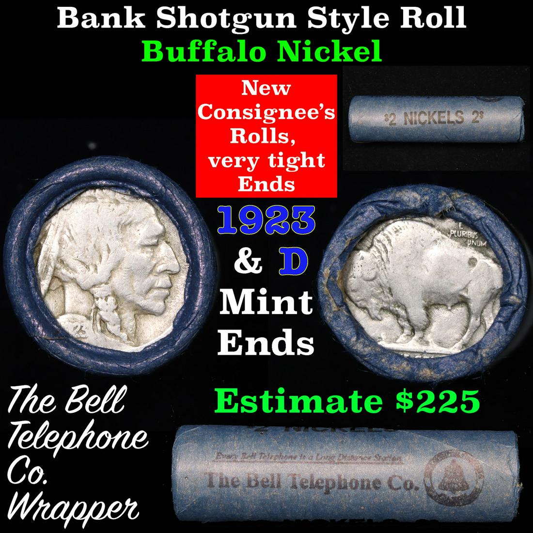 Buffalo Nickel Shotgun Roll in Old Bank Style 'Bell (1 of 5)