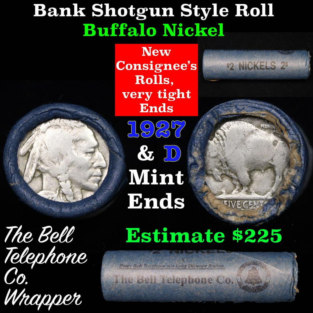 Buffalo Nickel Shotgun Roll in Old Bank Style 'Bell (1 of 5)